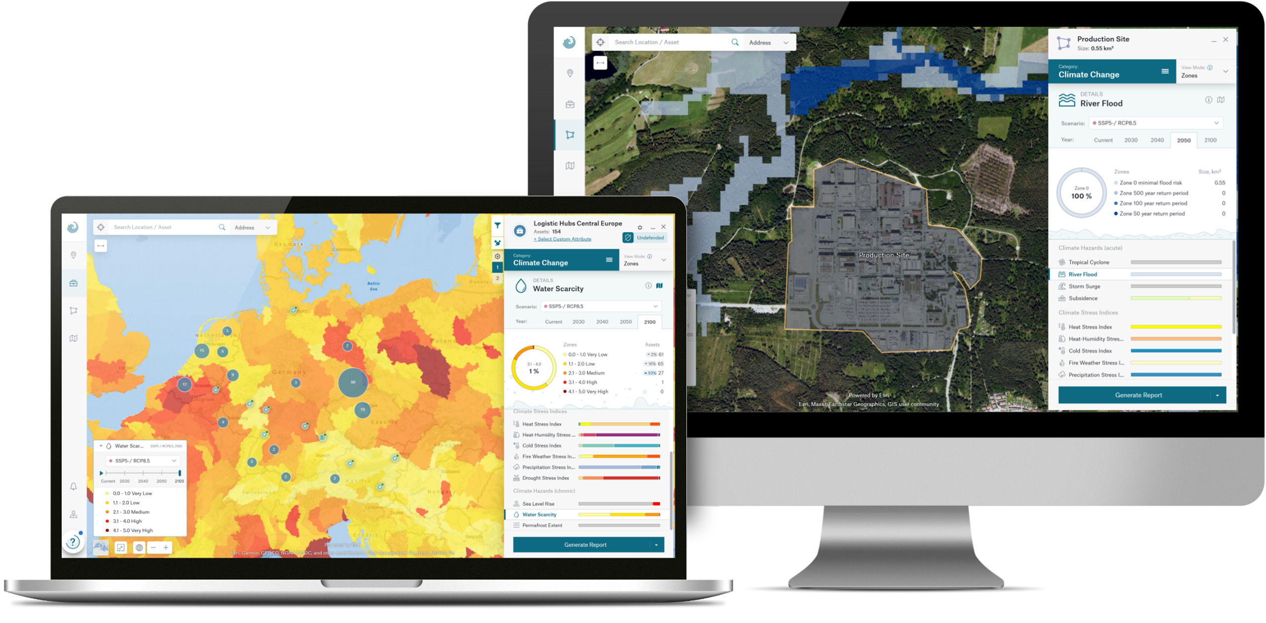 RMP two Screens Sea Level Rise and River Flood